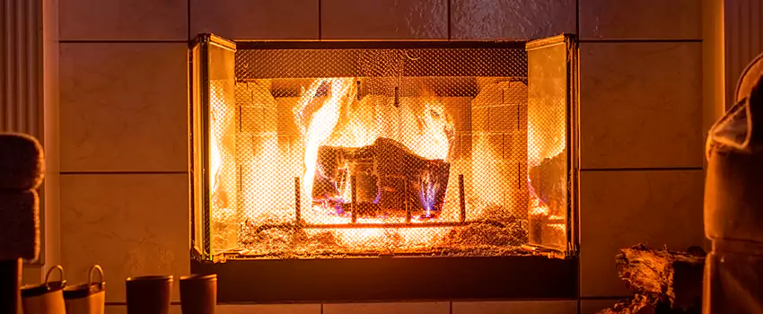 Mendota Hearth Landscape Fireplace Installation in Glendale, California