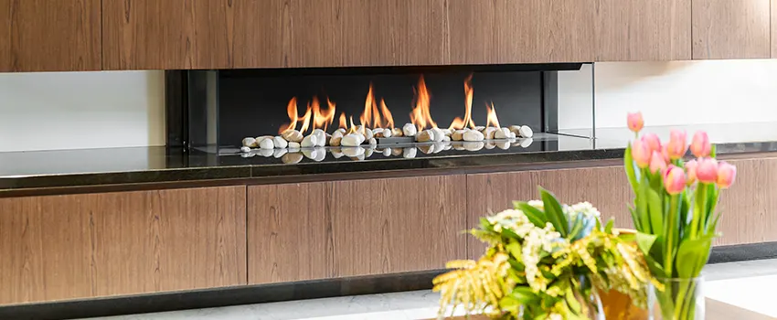 Double-height Fireplace Design Refurbishment in Glendale, California