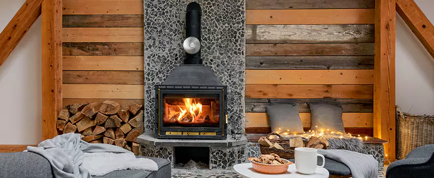 Thelin Hearth Products Direct Vent Gas Stove Fireplace Inspection in Glendale, California